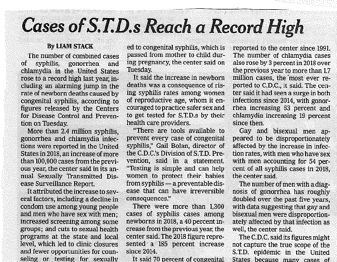 STI's in US at Record Highs